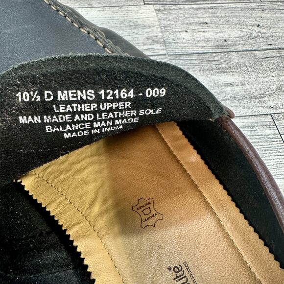 Florsheim Penny Loafers Shoes Mens Size 10.5 Black Leather Slip On Ortholite main image 10
